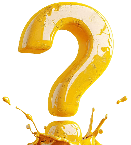 yellow question mark is pouring into glass orange liquid 1 1