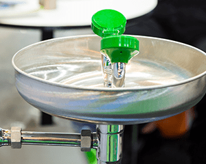 Using Eyewashes and Emergency Showers