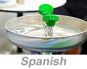 Using Eyewashes and Emergency Showers (Spanish)